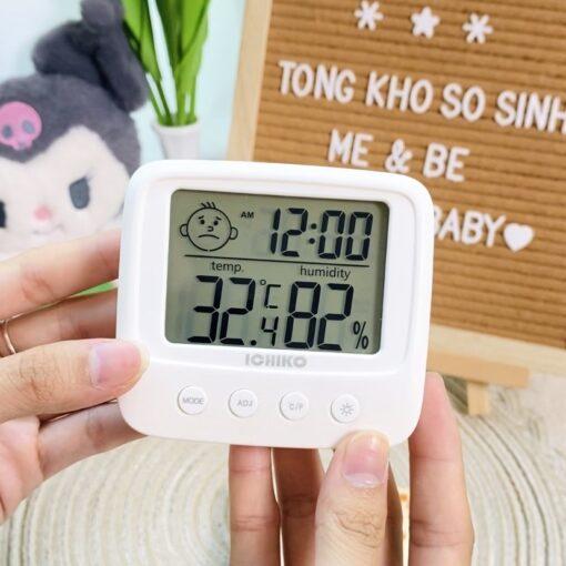 Nhiệt Ẩm Kế Điện Tử ICHIKO Đo Nhiệt Độ Và Độ Ẩm Phòng Ngủ Cho Bé