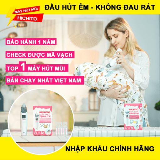 Máy Hút Mũi Hichito Nhật Bản Có Màn Hình Hiển Thị Kèm Nhạc