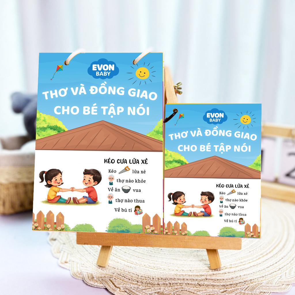 Thẻ Flash Giúp Phát Triển Ngôn Ngữ EVON - Bé Học Nói Qua Thơ Và Đồng Giao - Ảnh 2