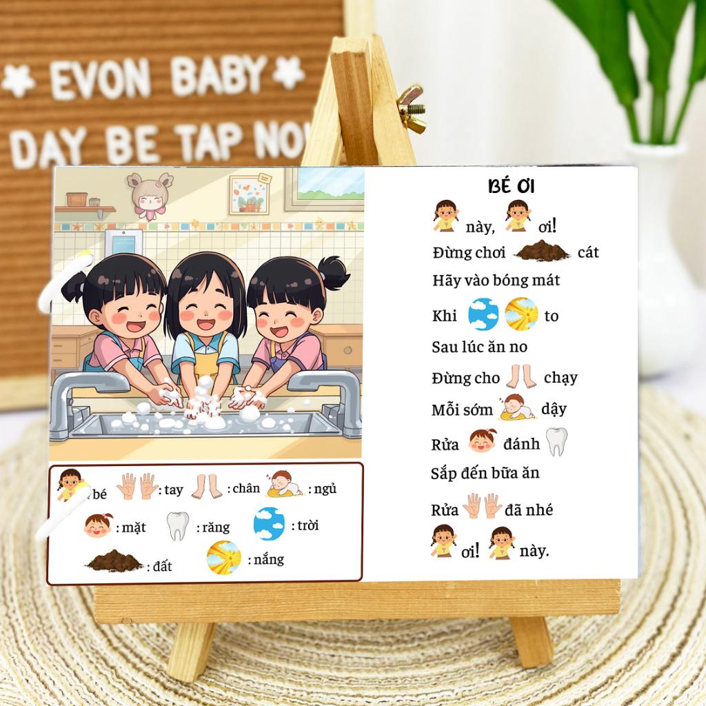 Thẻ Flash Giúp Phát Triển Ngôn Ngữ EVON - Bé Học Nói Qua Thơ Và Đồng Giao - Ảnh 7