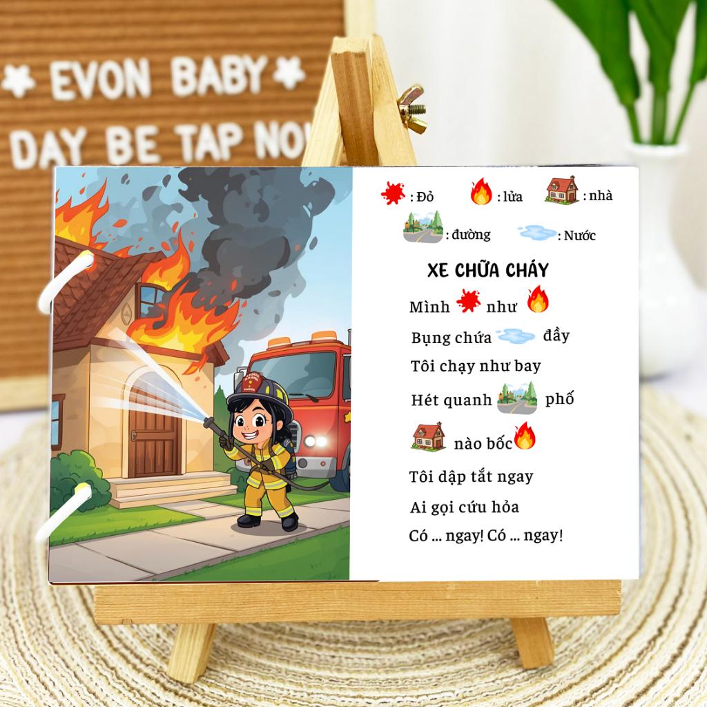 Thẻ Flash Giúp Phát Triển Ngôn Ngữ EVON - Bé Học Nói Qua Thơ Và Đồng Giao - Ảnh 6