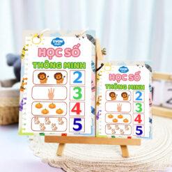 HỌC LIỆU BÓC DÁN EVON – Bé Học Số Đếm Thông Minh Montessori