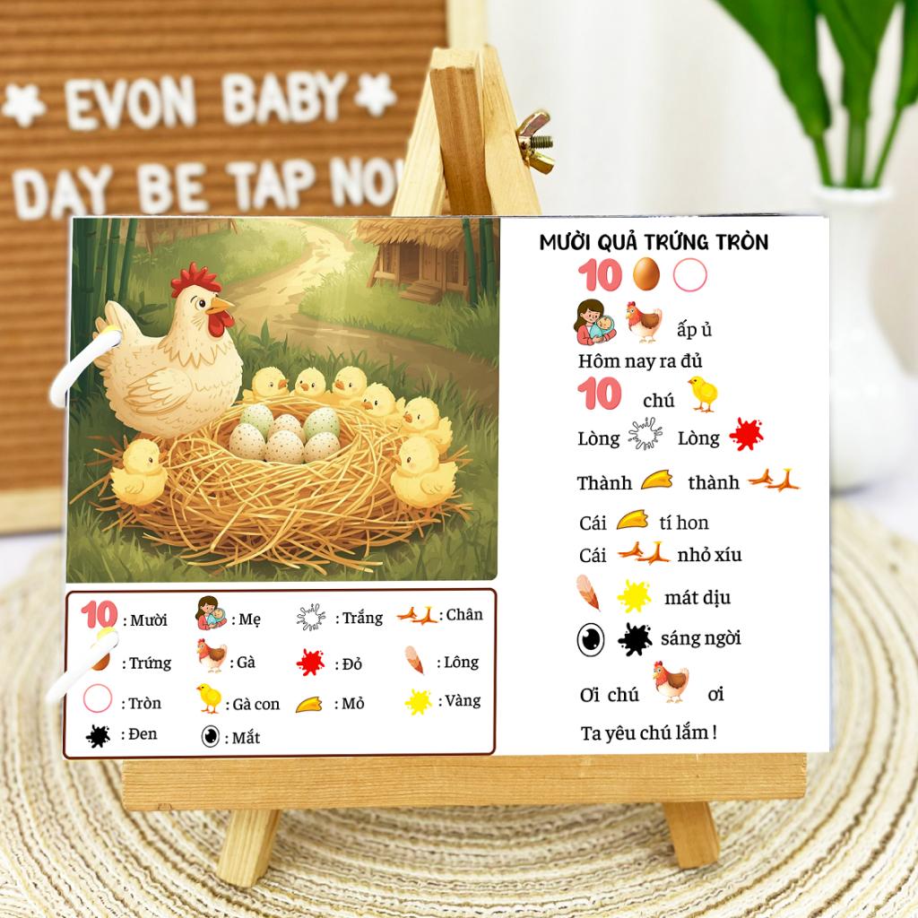 Thẻ Flash Giúp Phát Triển Ngôn Ngữ EVON - Bé Học Nói Qua Thơ Và Đồng Giao - Ảnh 3